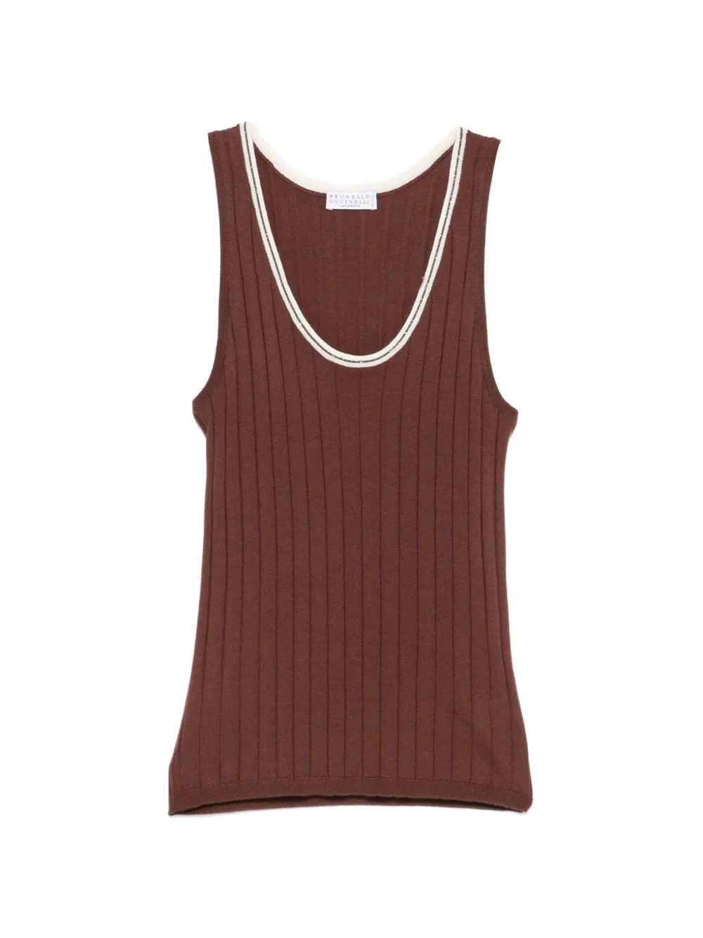Brunello Cucinelli ribbed jersey - Marrone