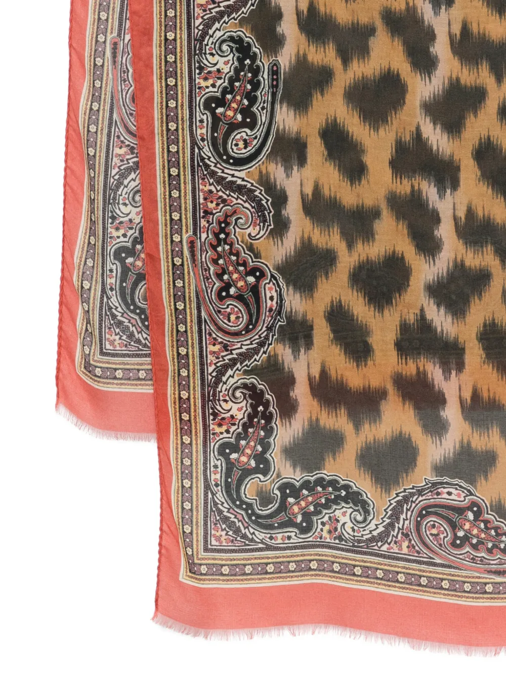 animal-paisley-print scarf