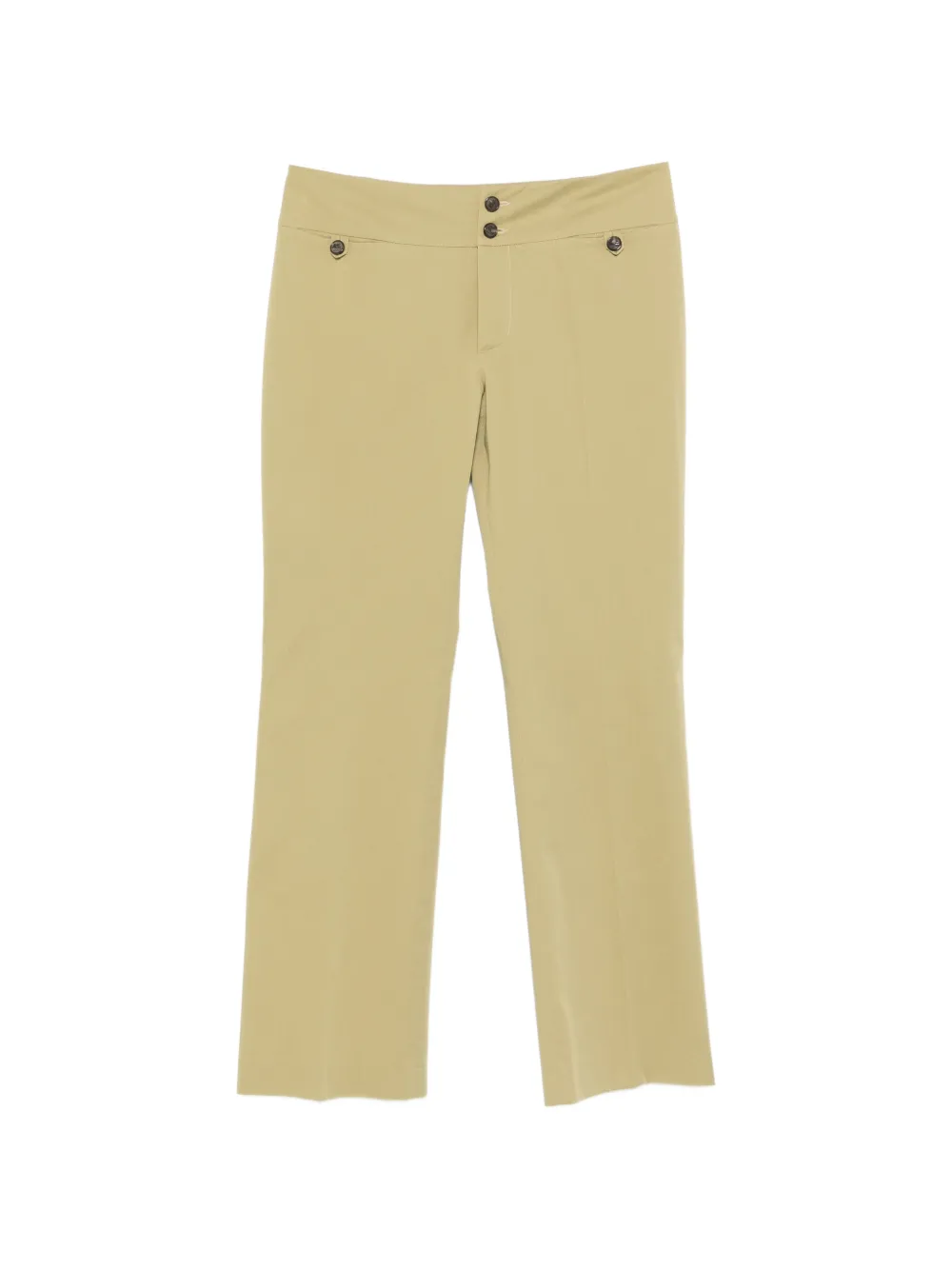 ETRO buttoned front-pocket trousers - Verde