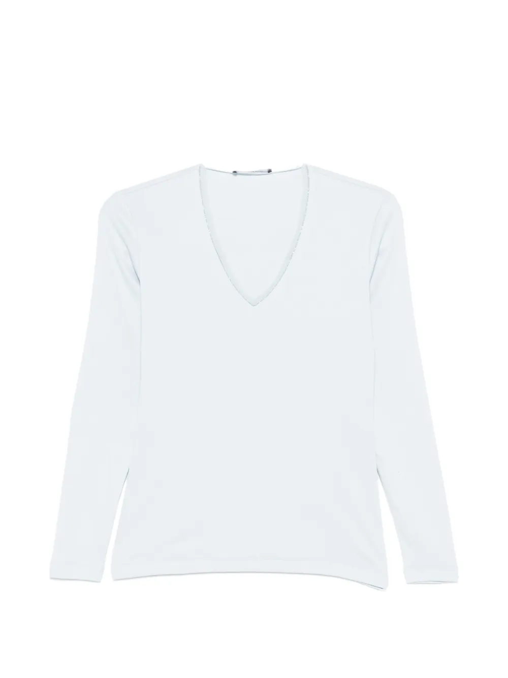 Fabiana Filippi V-neck long-sleeved sweater - Blu