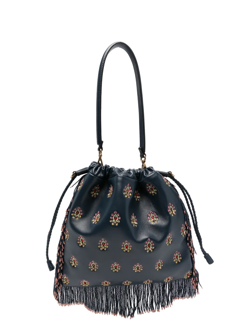 ETRO medium Kalispera beaded bucket bag - Blu