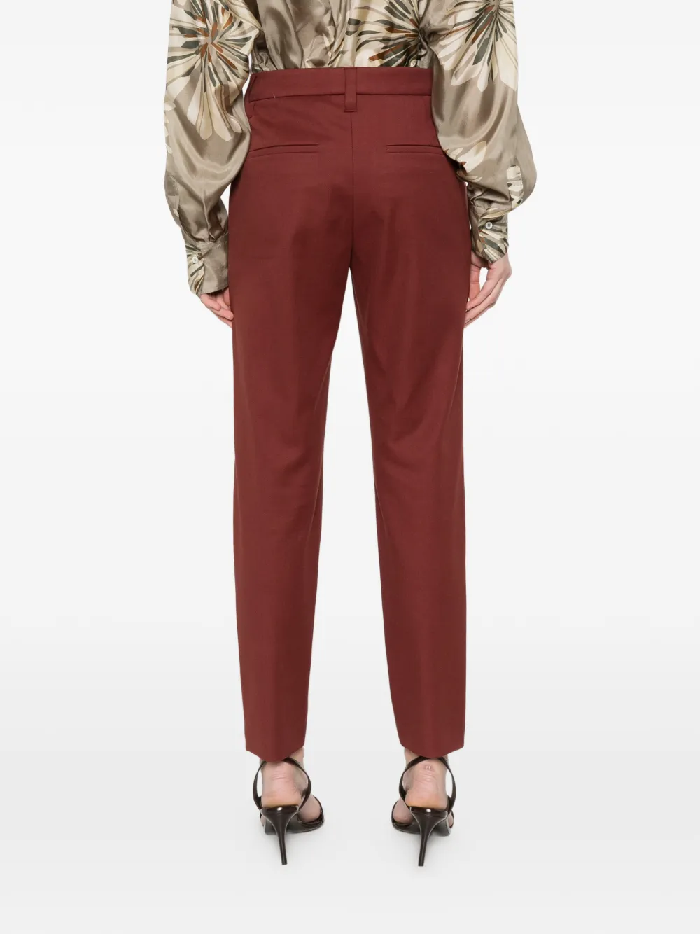 Brunello Cucinelli Twill broek Rood