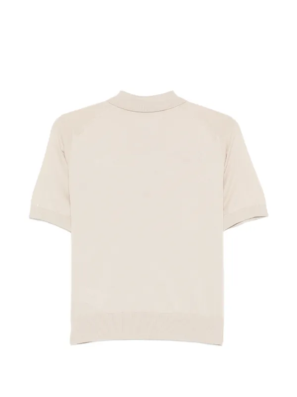 John Smedley Jill short-sleeve Polo Top | Neutrals | FARFETCH ZA