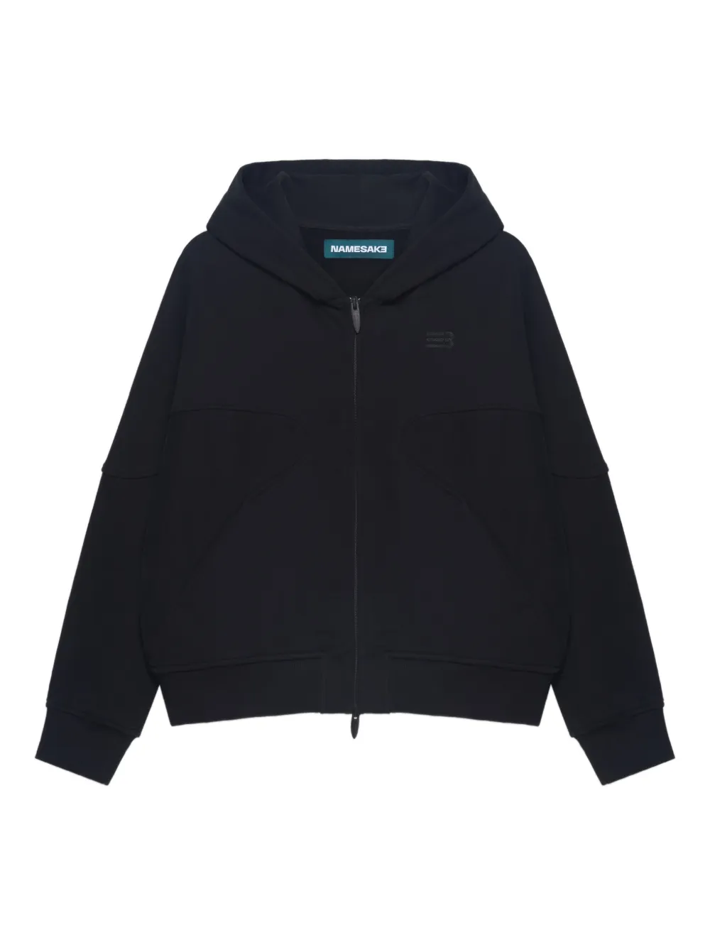 NAMESAKE zip hooded sweatshirt | Black | Image 1