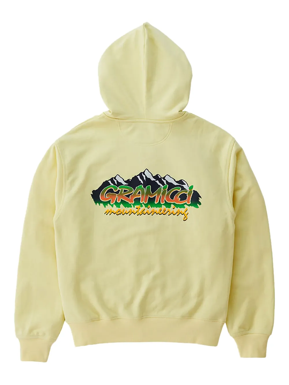 Gramicci Ful- Zip Mountaineering-graphic Hoodie In Yellow