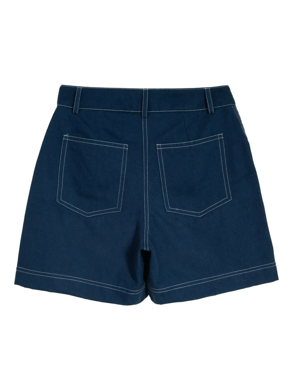 Isolda Mergulho Seam-detail Shorts In Blue