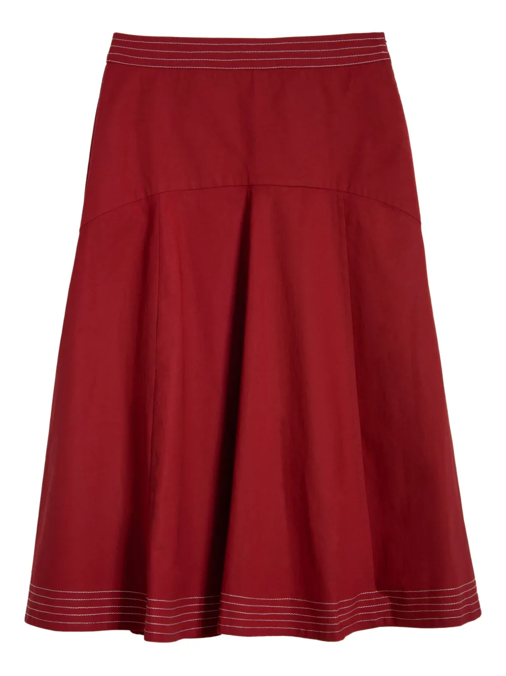 Isolda Revoada midi skirt | Red | Image 1