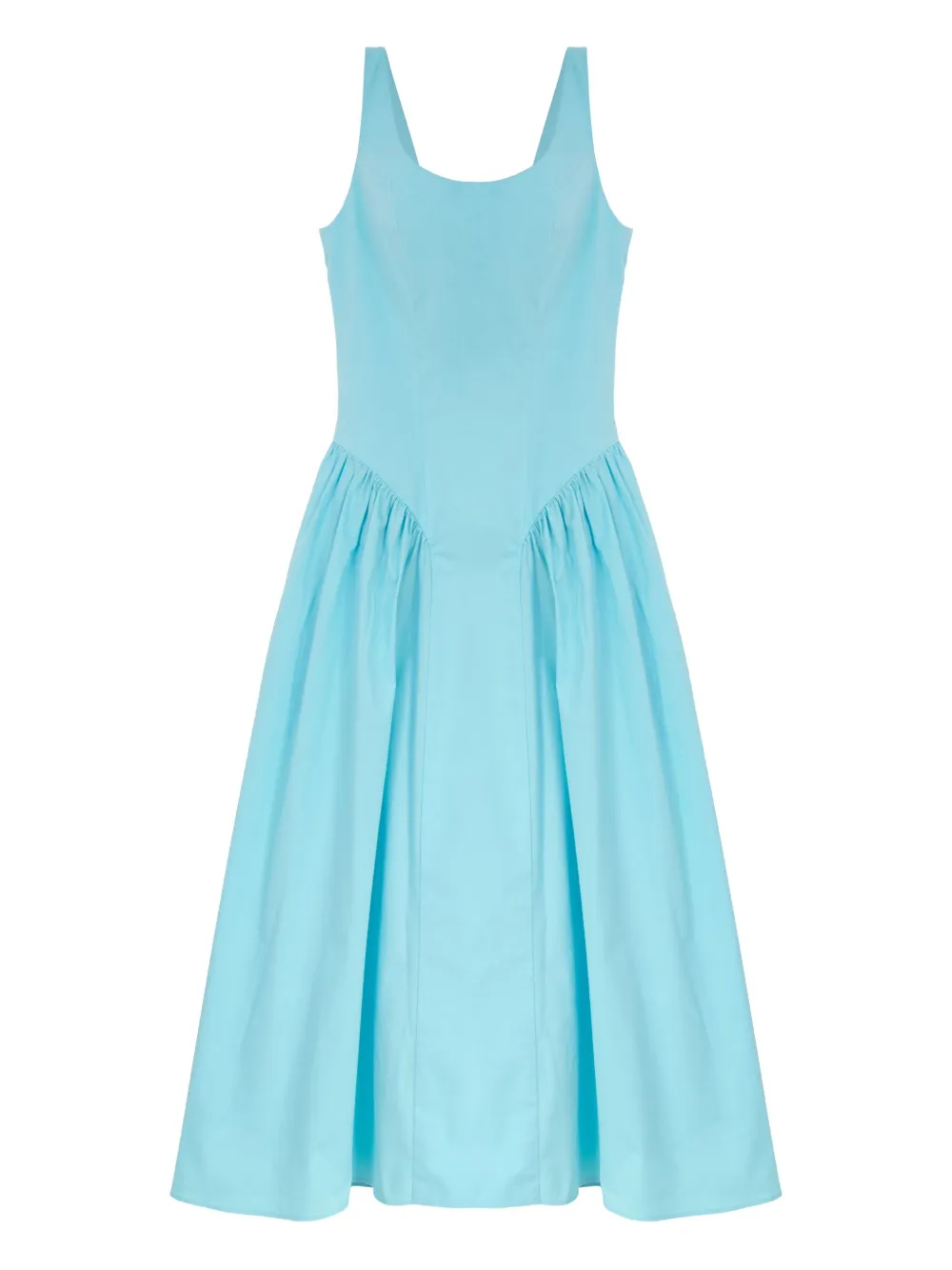 Isolda Palacete Midi Dress In Blue