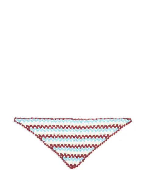 Isolda Graviola striped crochet hair accessory