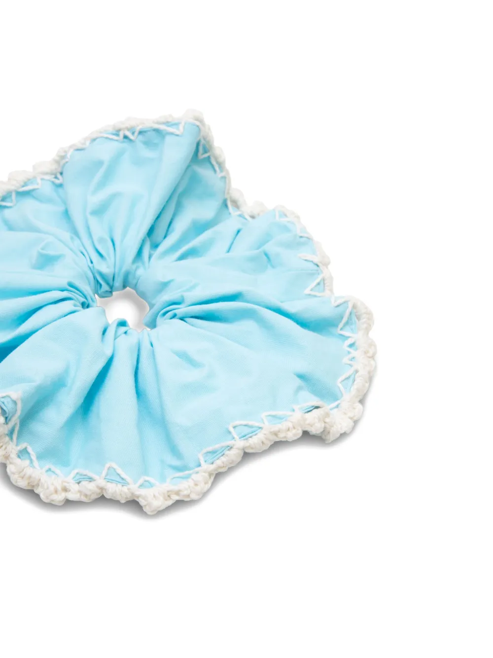 Isolda Folclore Crochet-trim Hair Accessory In Blue