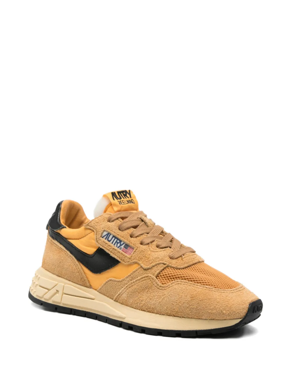 Autry Reelwind Panelled Sneakers In Neutral