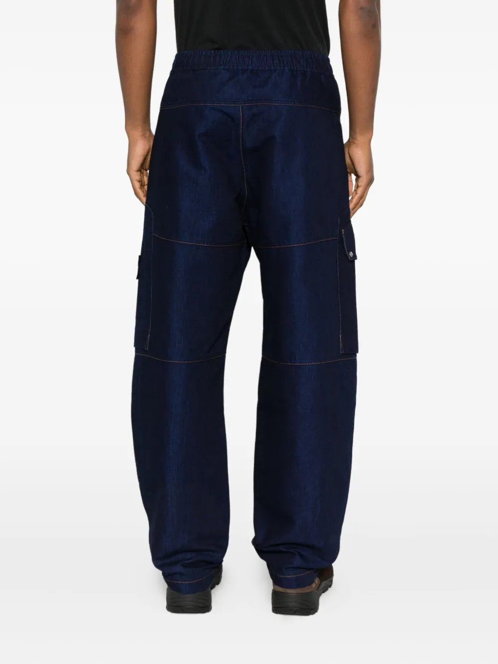 Stone Island Broek met klepzakken Blauw