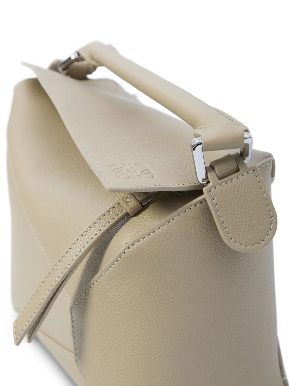 LOEWE Puzzle Edge kleine shopper Beige