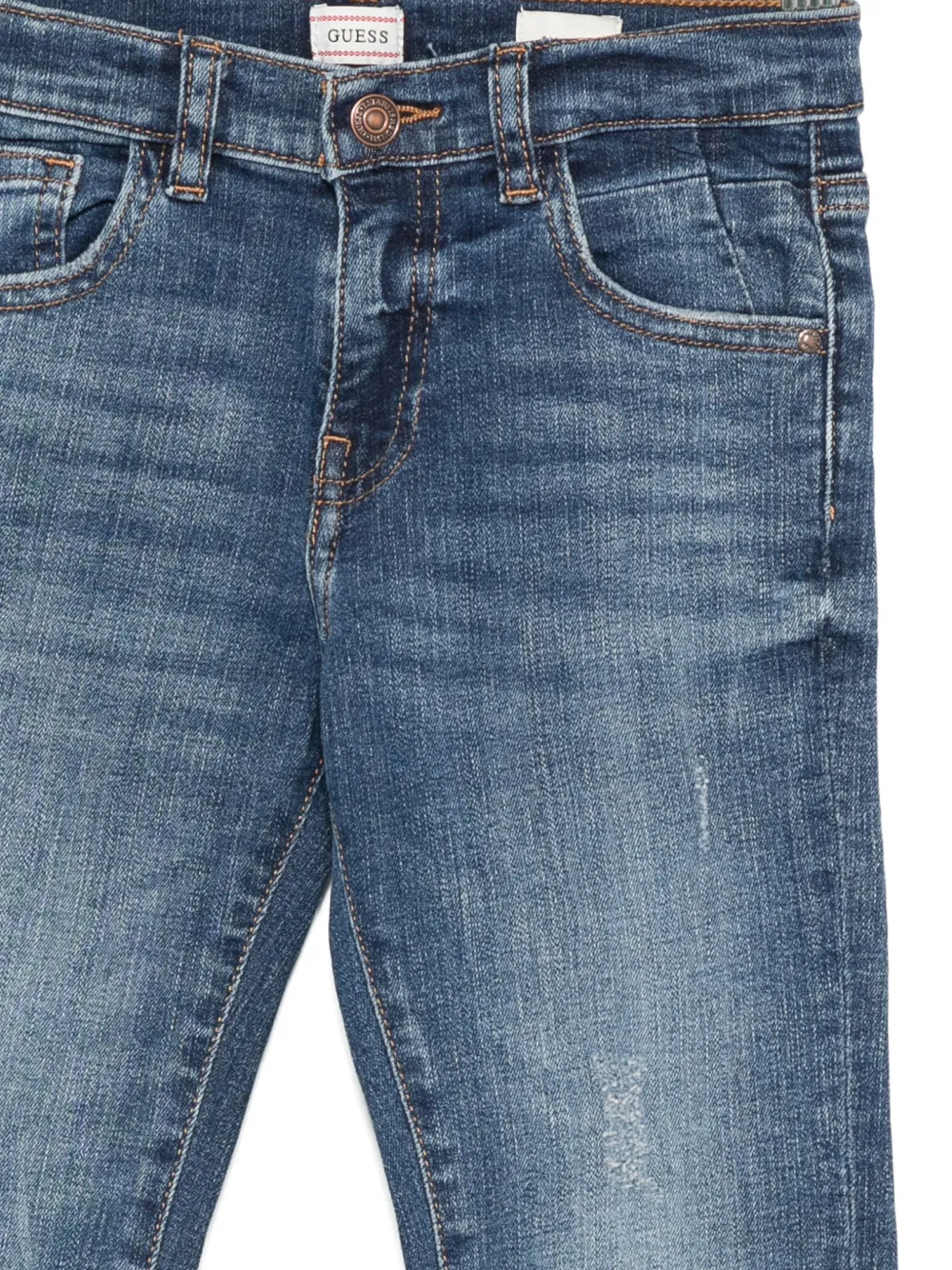 Guess Belt-loop Jeans In Blue