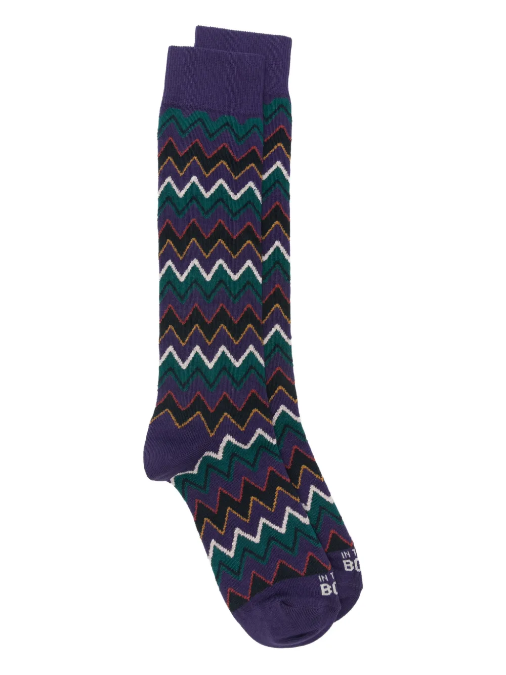 In The Box zigzag socks | violet | Image 1