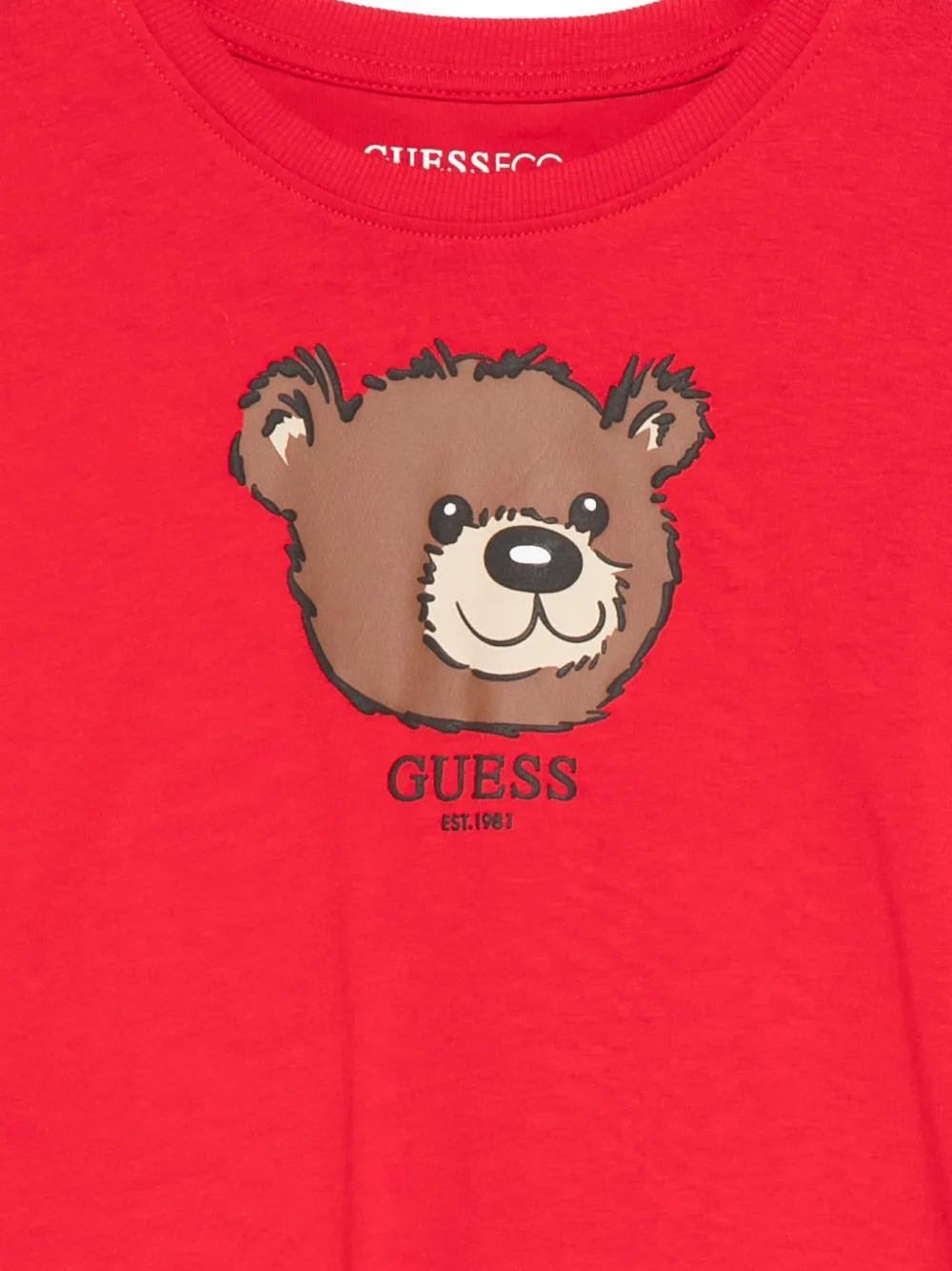 guess kids T-shirt met print Rood