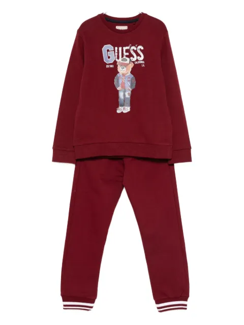 guess kids bear-print tracksuit