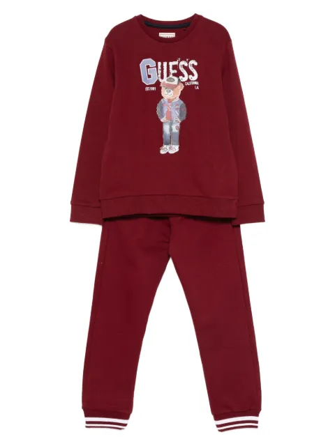 guess kids bear-print tracksuit
