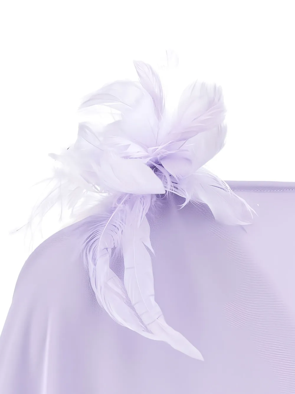 Taller Marmo Sza Sza maxi-jurk met veren detail - Paars