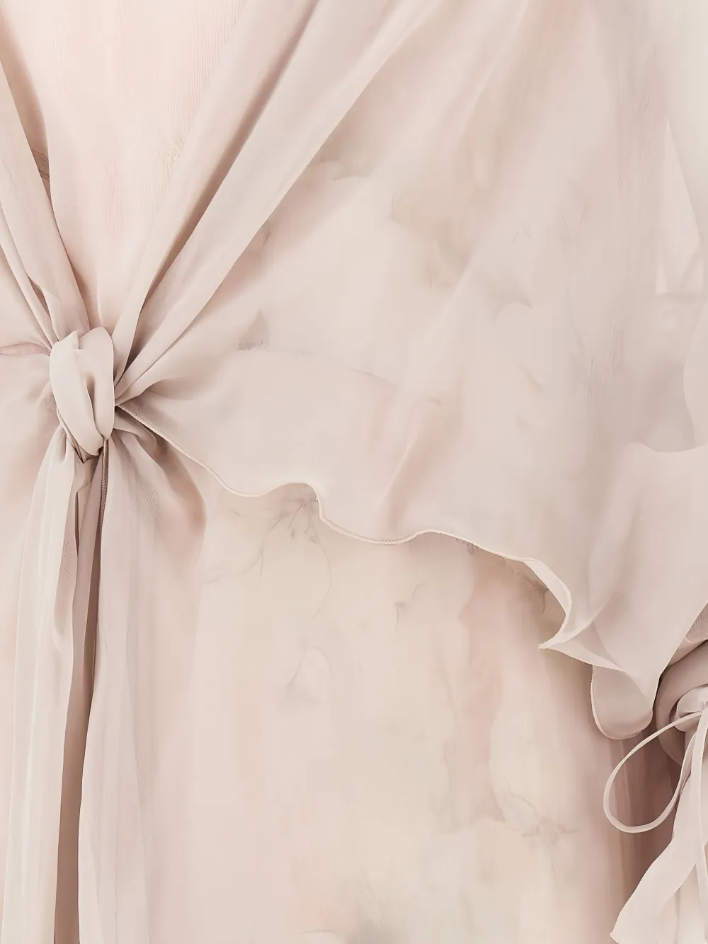 Alberta Ferretti Midi-jurk met bloemenprint - Beige