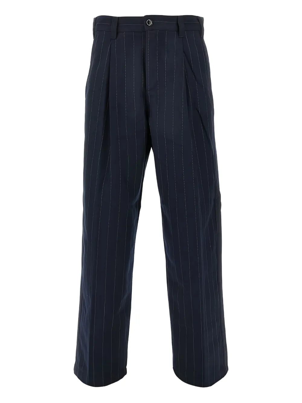 Obey pinstripe pleated trousers | Blue | Image 1