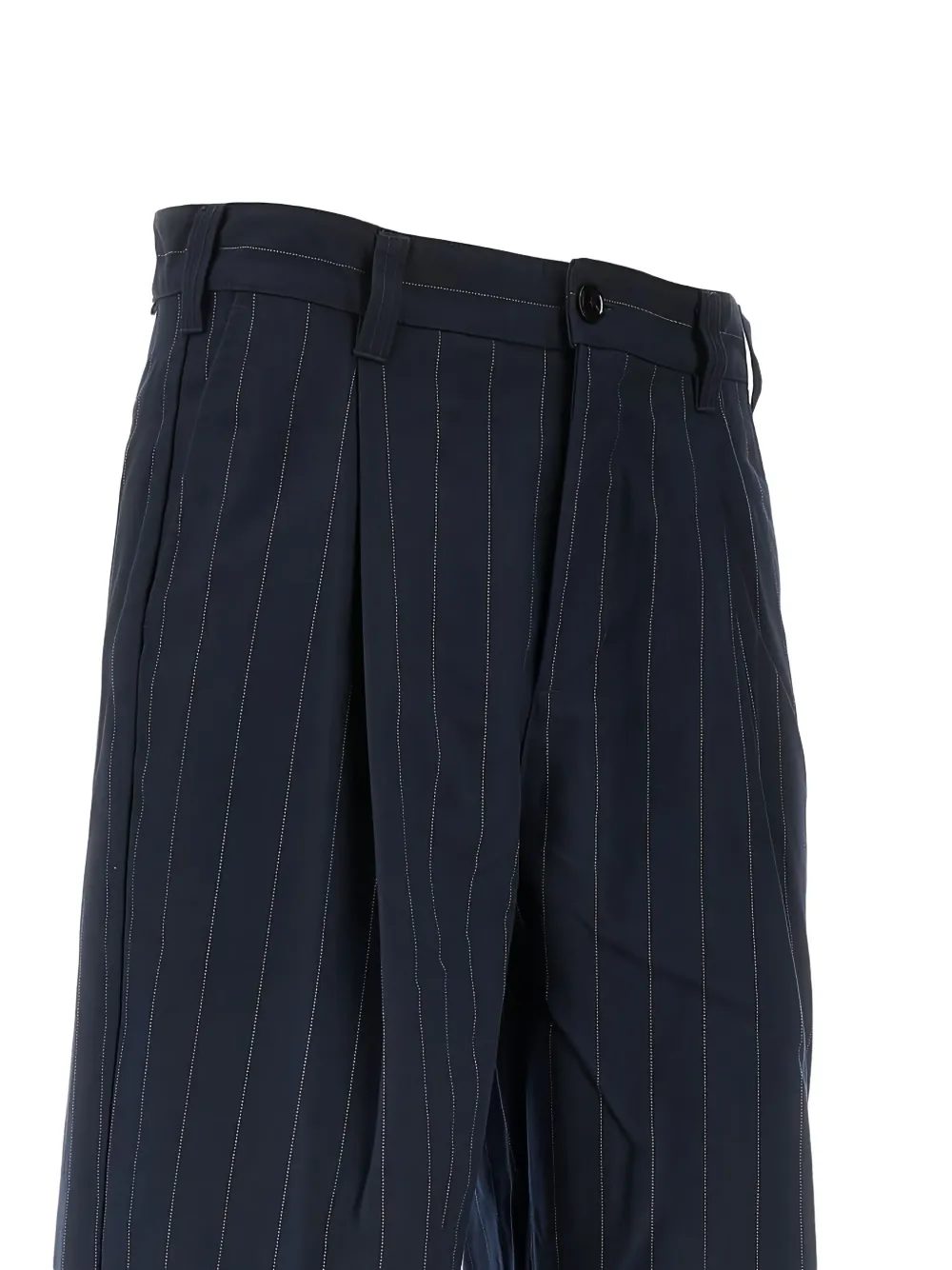 Obey pinstripe pleated trousers - Blauw