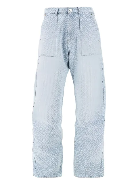 Casablanca monogram-pattern jeans
