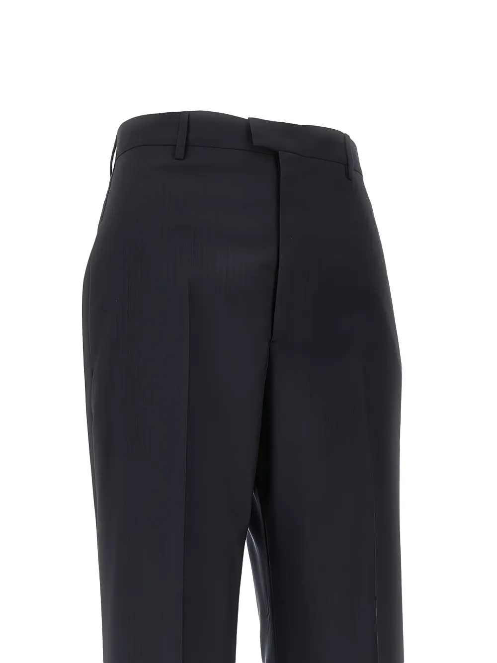 Armarium Carlo Herringbone Trousers In Black