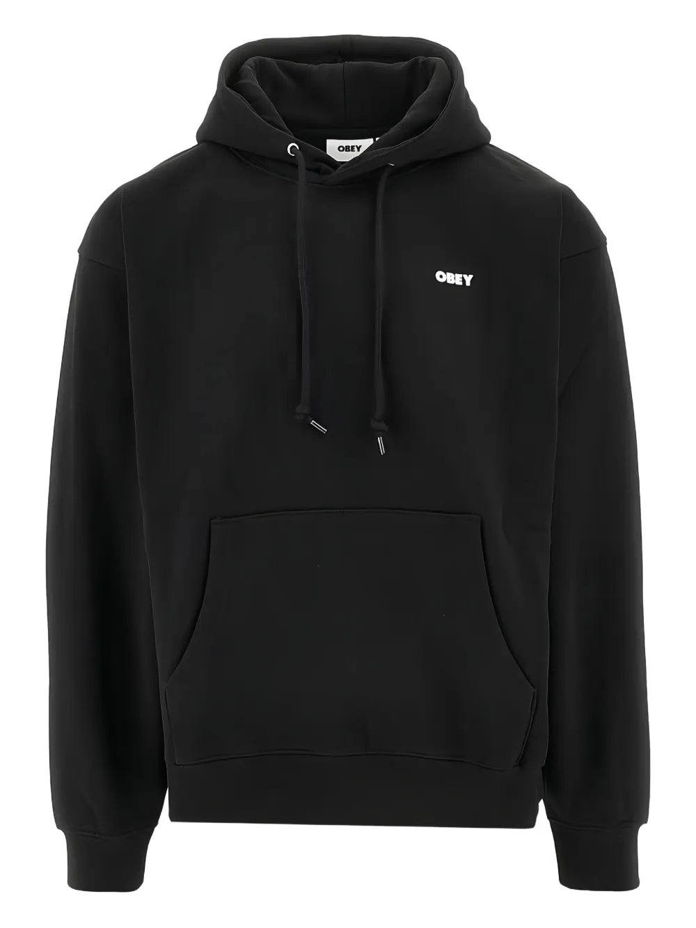 Obey Bold drawstring hoodie | Black | Image 1