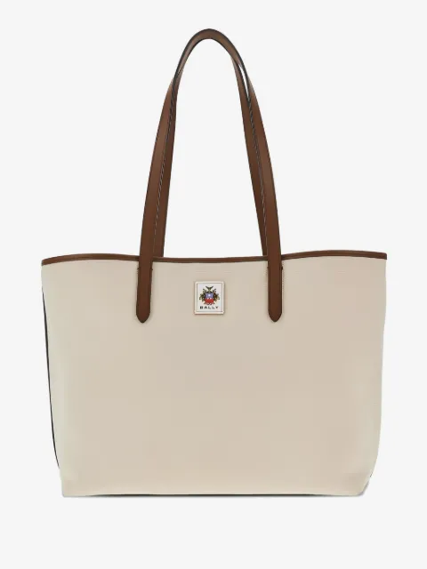 Bally Bolsa tote com patch de logo