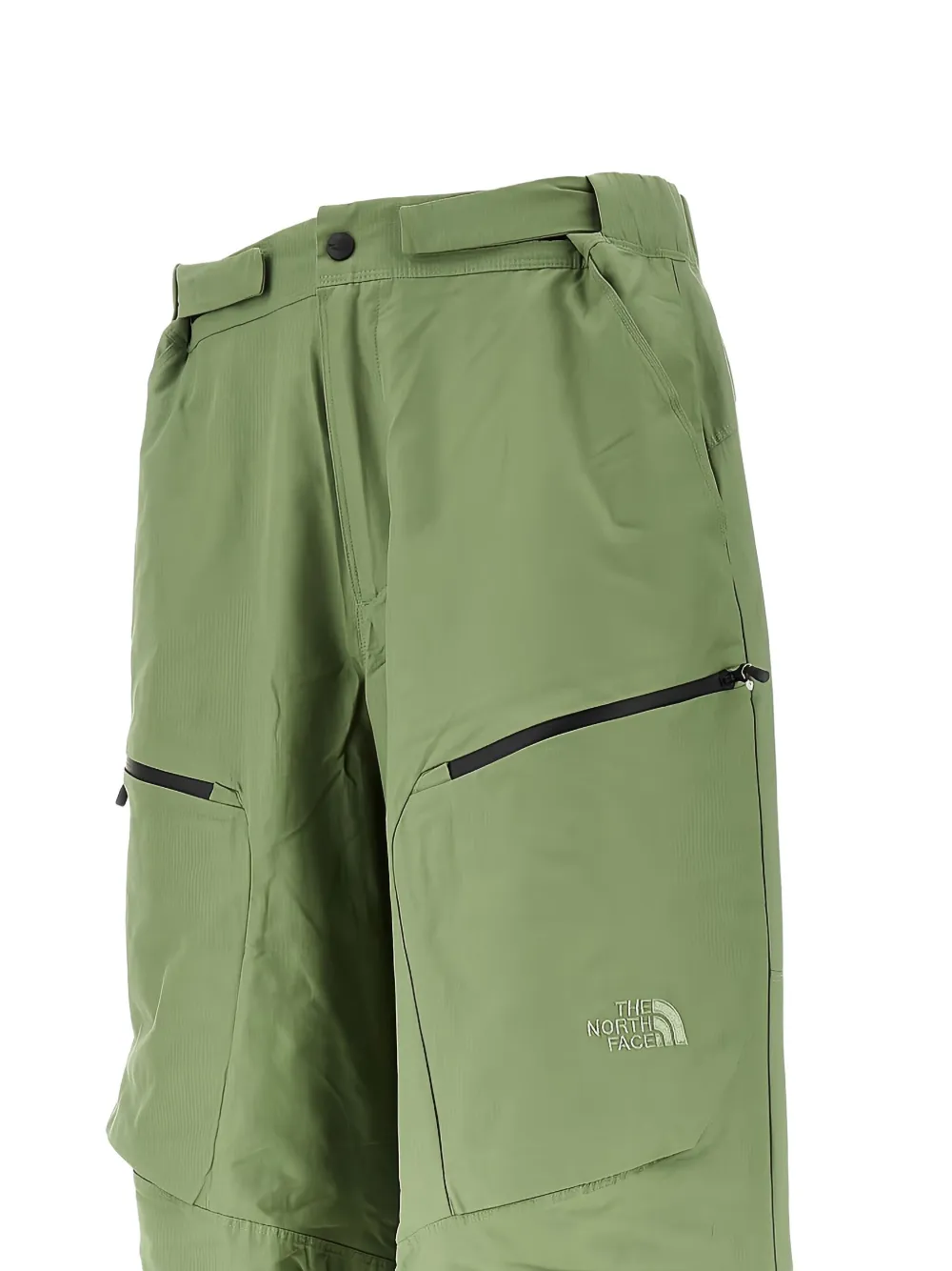 The North Face Logo-embroidered Trousers In Green