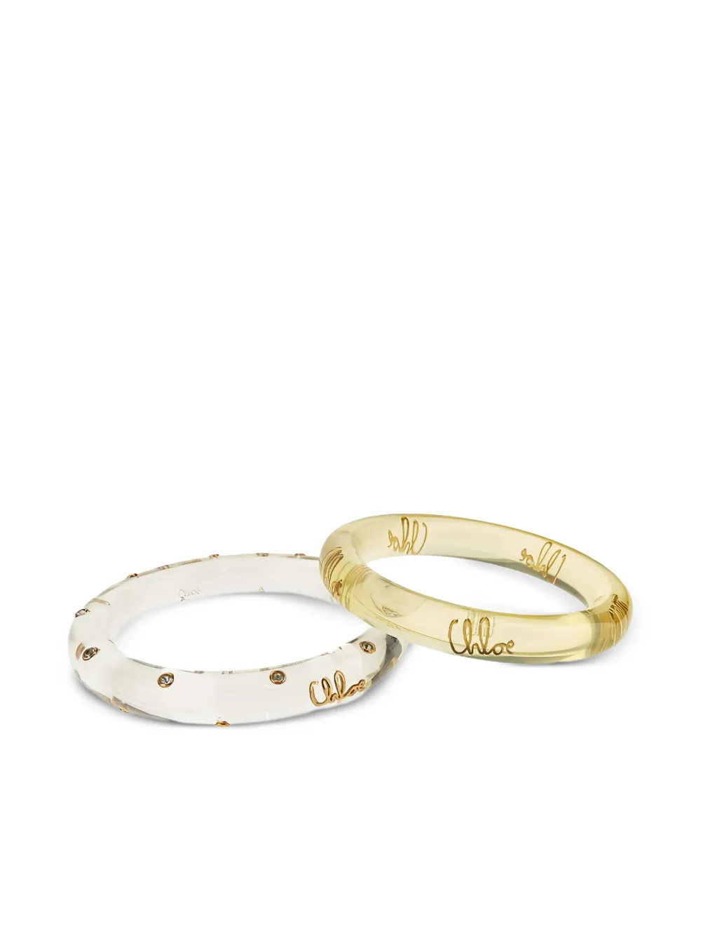 Chloé The Chloé Plage bangle bracelets (set of two) | White | Image 1