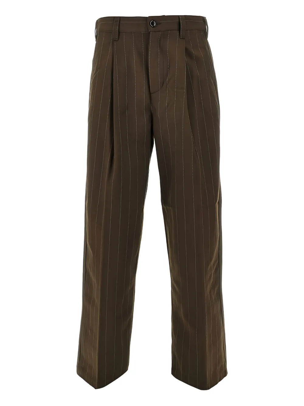 Obey Dean ストライプ タックパンツ - ブラウン Obey Dean ストライプ タックパンツ - ブラウン