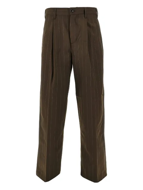 Obey Dean pinstripe pleated trousers