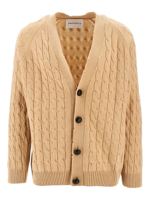 AMARÁNTO cable-knit button cardigan