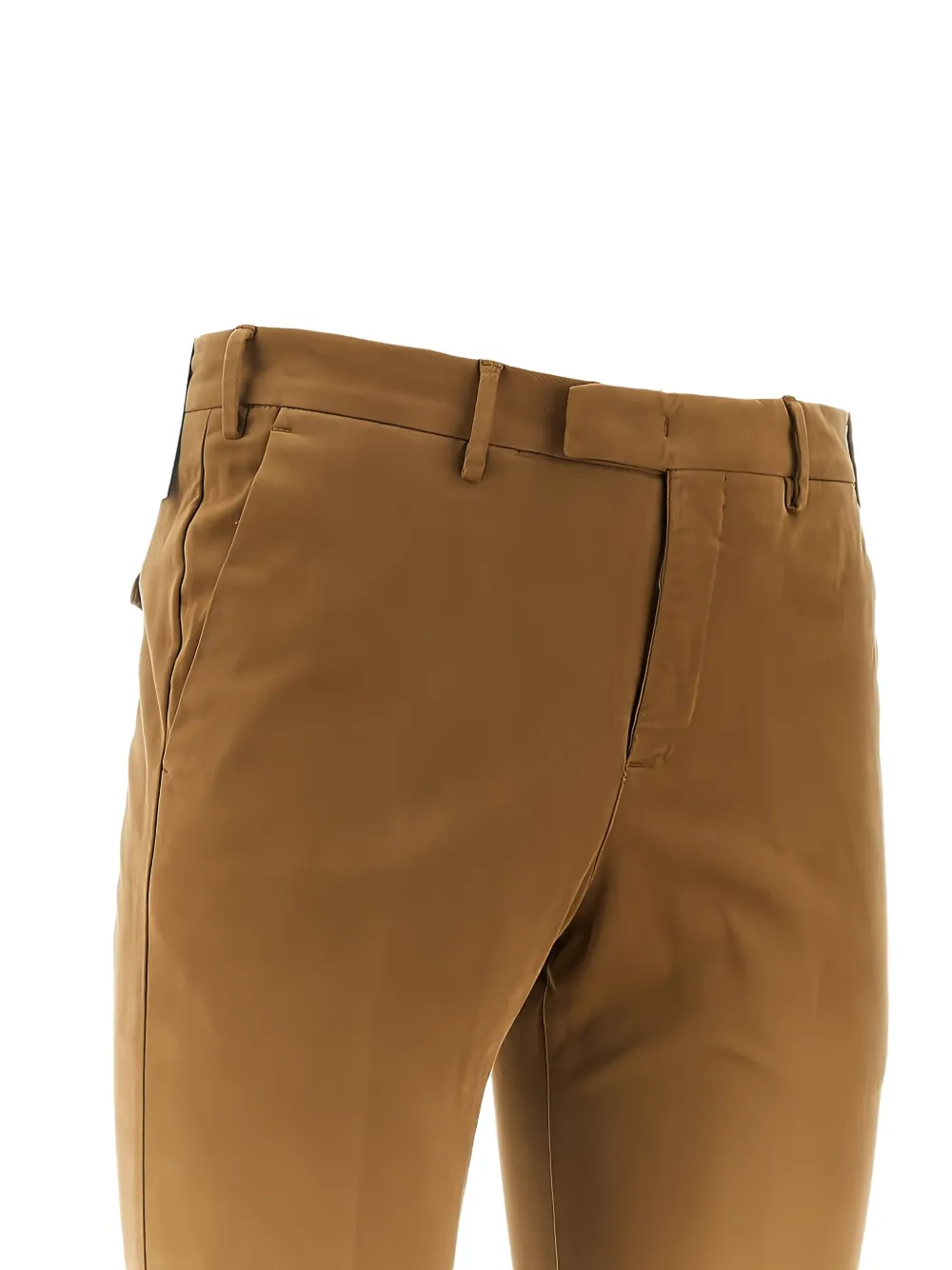 PT Torino Broek met riemlussen - Bruin
