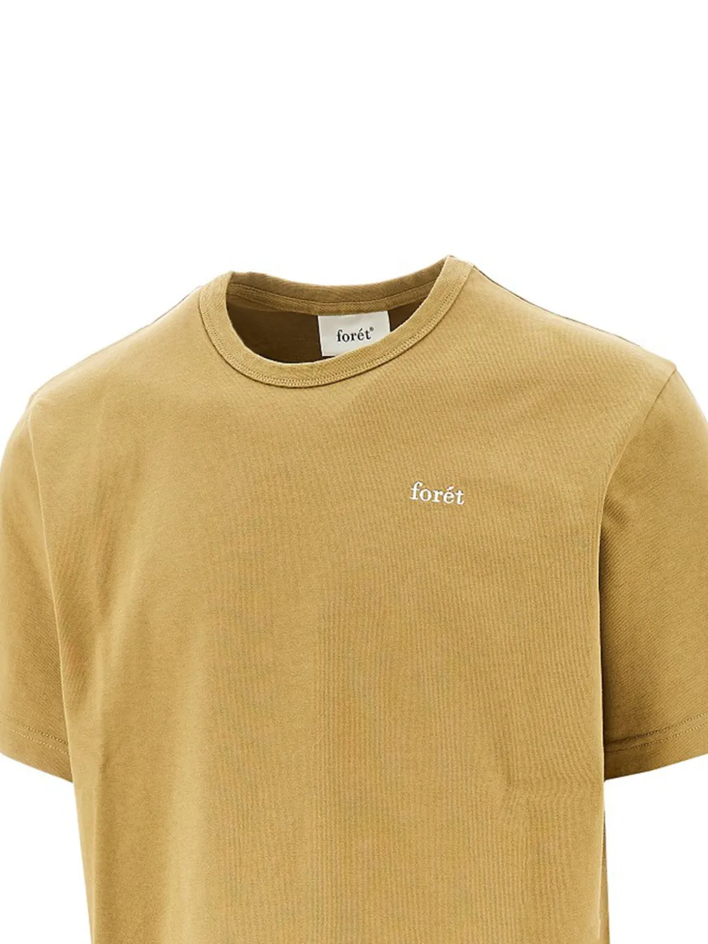 Foret Oak logo-embroidered cotton T-shirt - Bruin