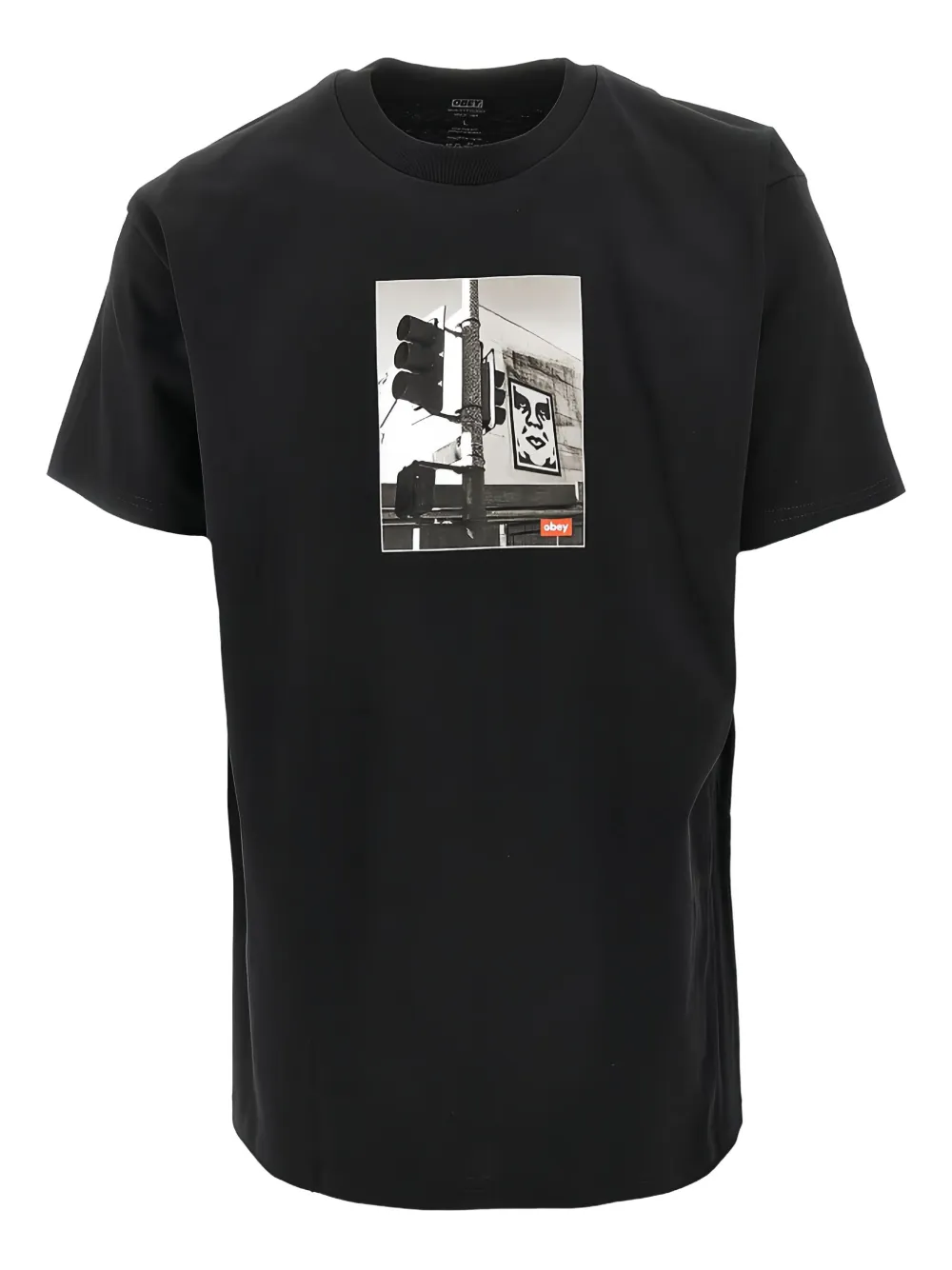 Obey playera con motivo gráfico | negro | Image 1