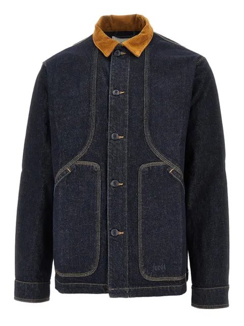 Foret Berry corduroy-collar overshirt