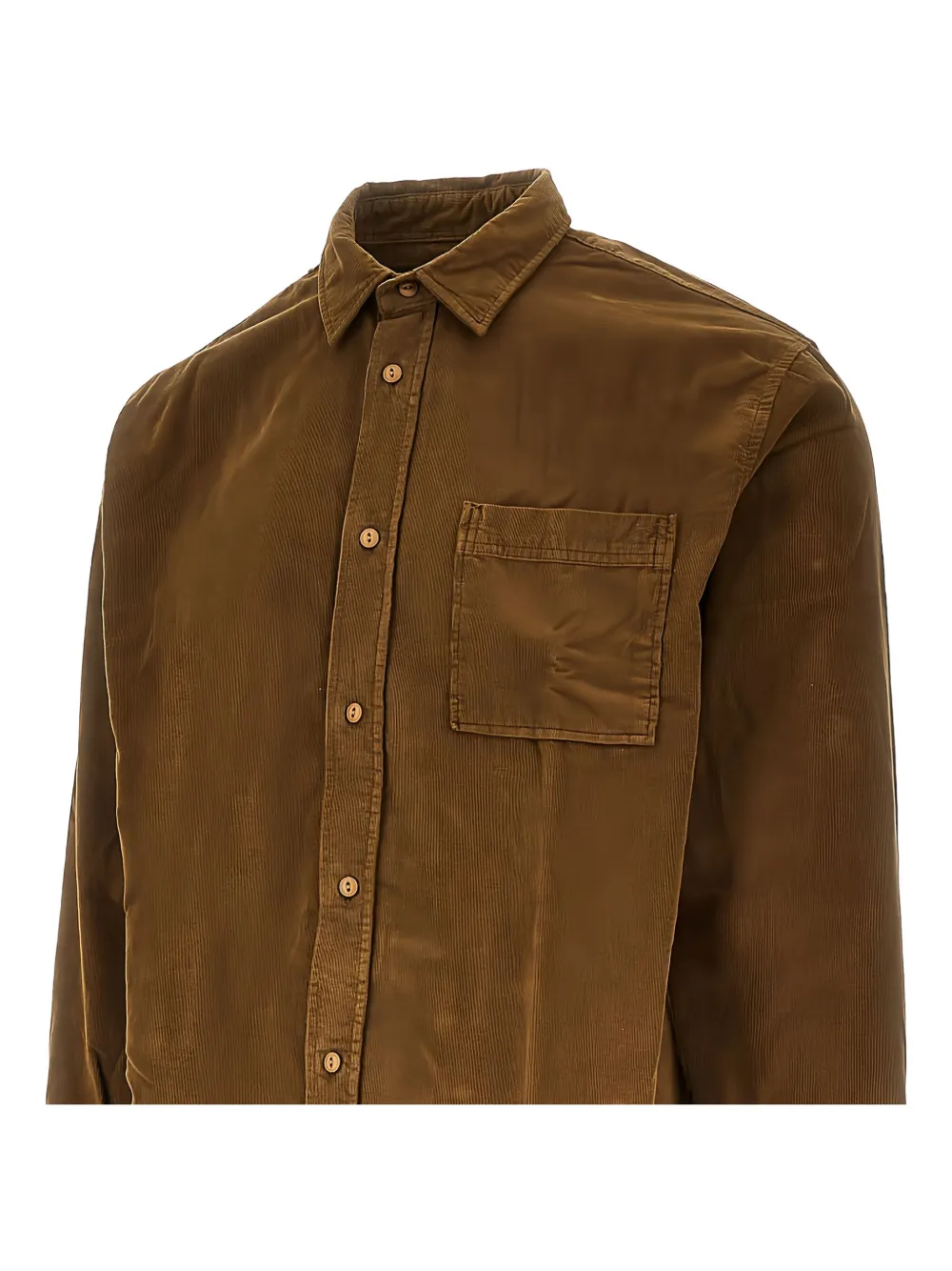 Foret River pocketted-corduroy shirt - Bruin