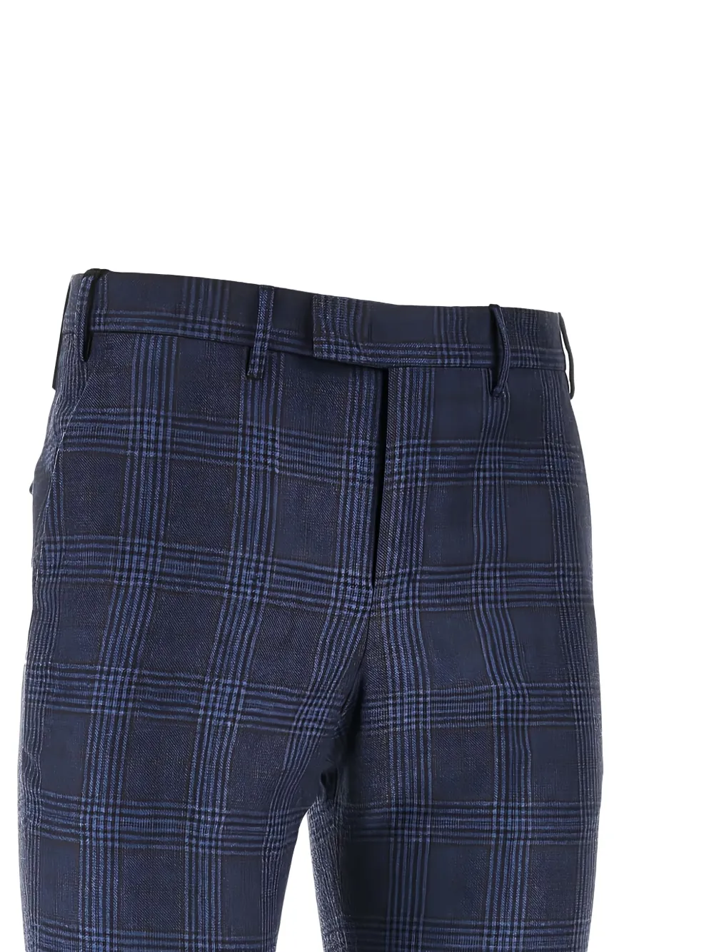 PT Torino Geruite broek - Blauw