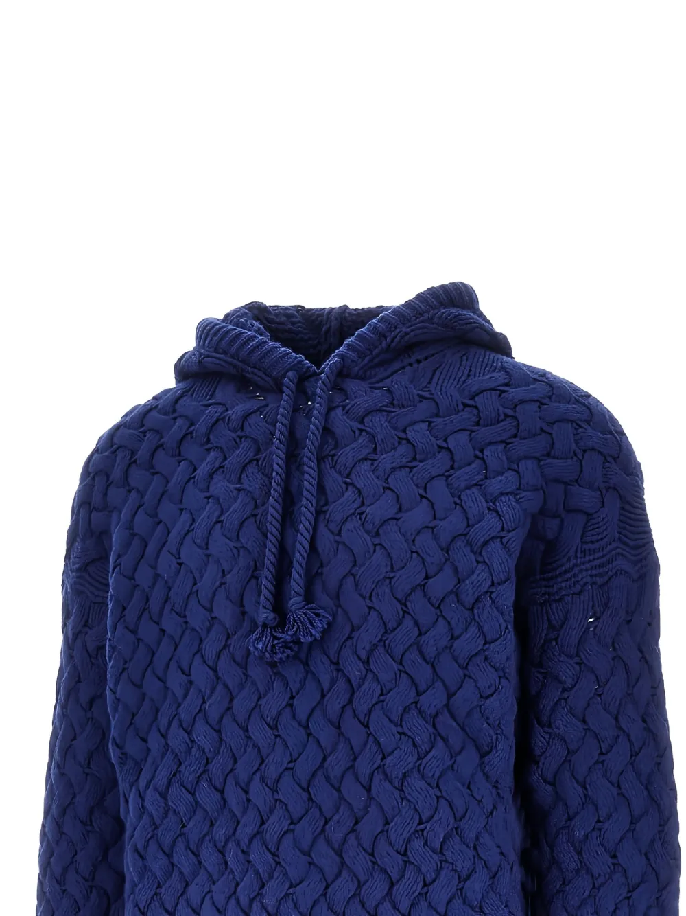 AMARÁNTO woven hooded sweater - Blauw