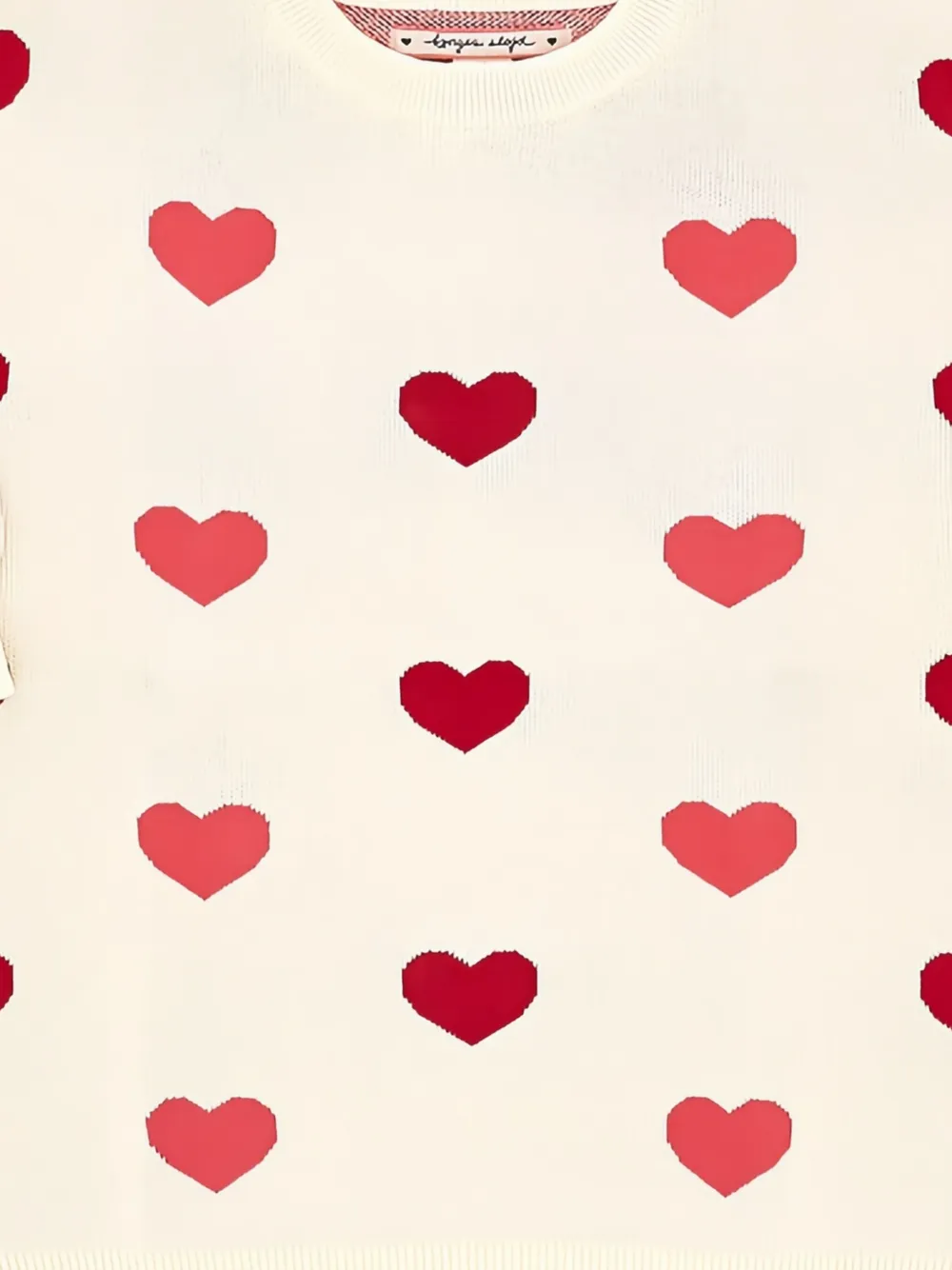 Konges Sløjd Jurk met hart applicatie - Beige