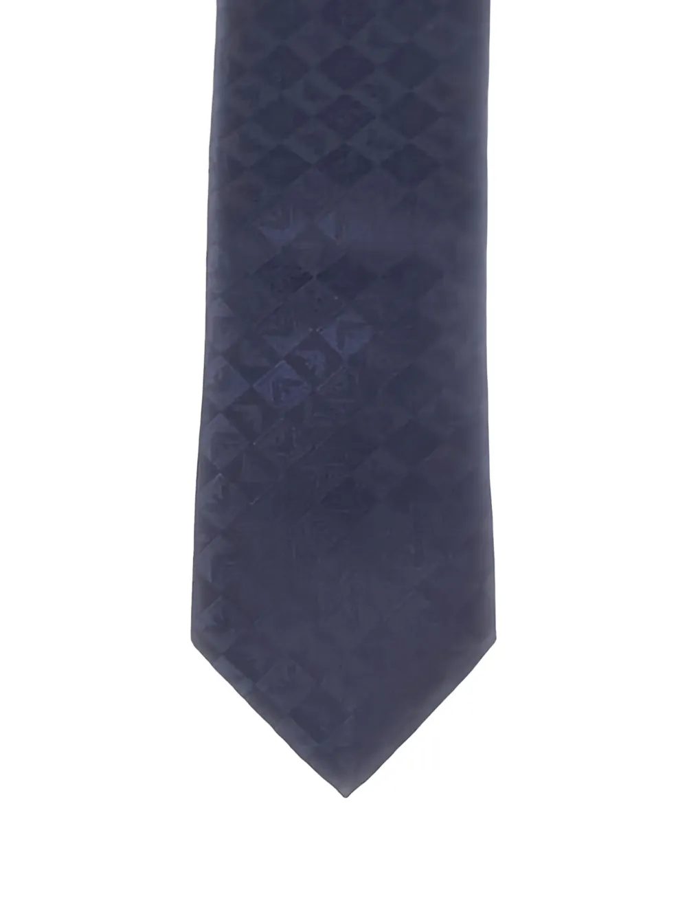 Emporio Armani Stropdas met geometrisch patroon - Blauw