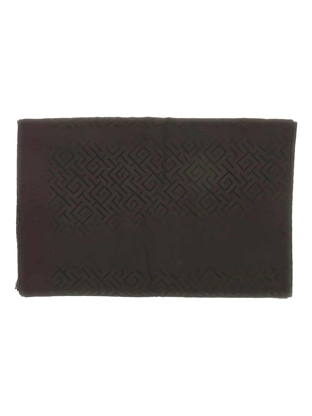 Emporio Armani geometric-patterned scarf | Brown | Image 1