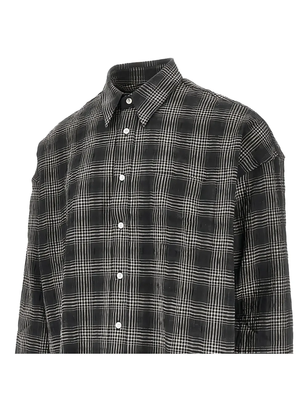Sunflower checked-pattern shirt - Grijs