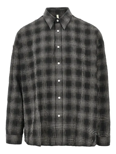 Sunflower checked-pattern shirt
