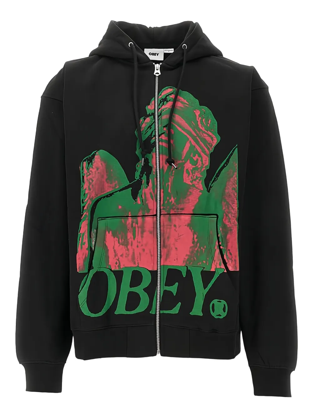 Obey Kapuzenjacke mit grafischem Print | Schwarz | Image 1