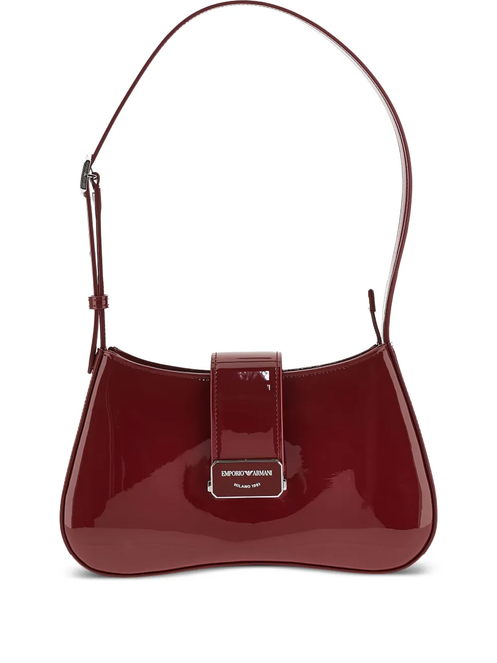 Emporio Armani Schoudertas met logoplakkaat Rood