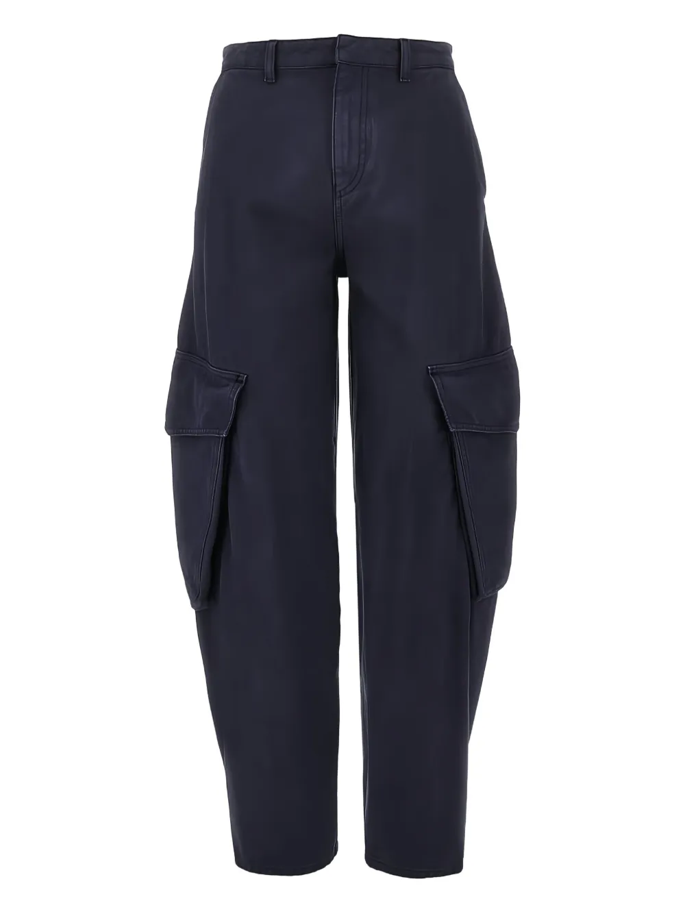 Emporio Armani Cotton Cargo Pants In Black